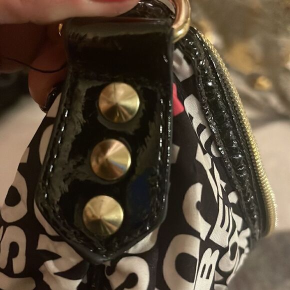 Betsey johnson bbw logo & hearts hobo crossbody bag /purse - Picture 8 of 8